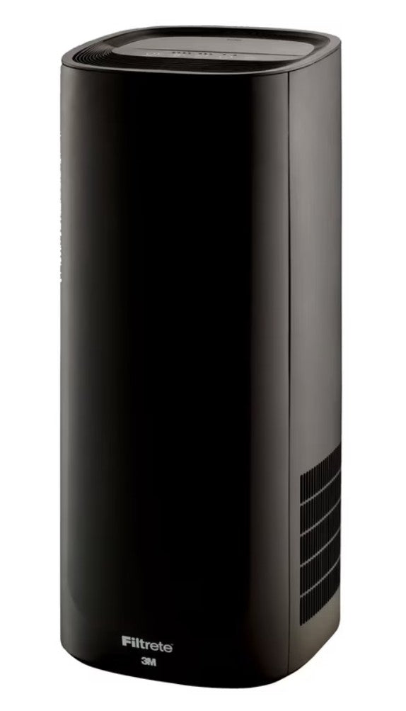 Filtrete by 3M Air Purifier, Large Room Tower, 290 Sq gt Coverage, Black, TRUE HEPA Filter Included