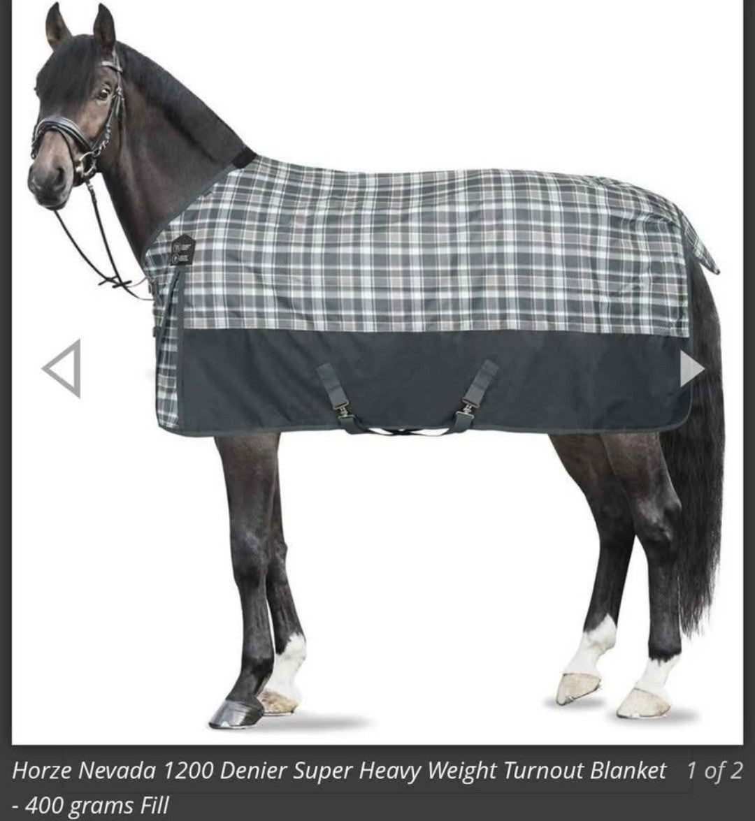 Horze Nevada 1200 Denier Super Heavy Weight Turnout Blanket - 400 grams Fill