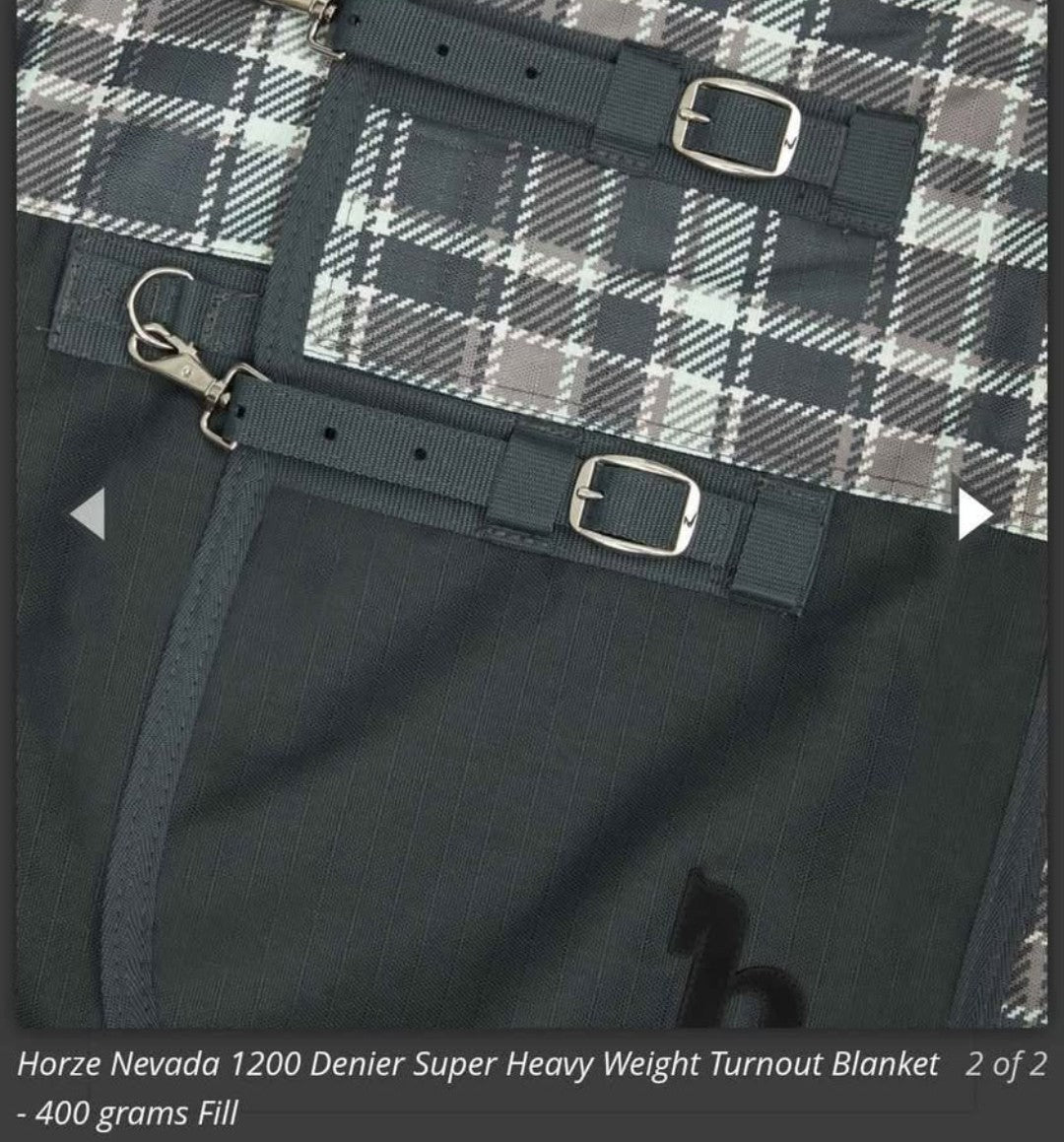 Horze Nevada 1200 Denier Super Heavy Weight Turnout Blanket - 400 grams Fill