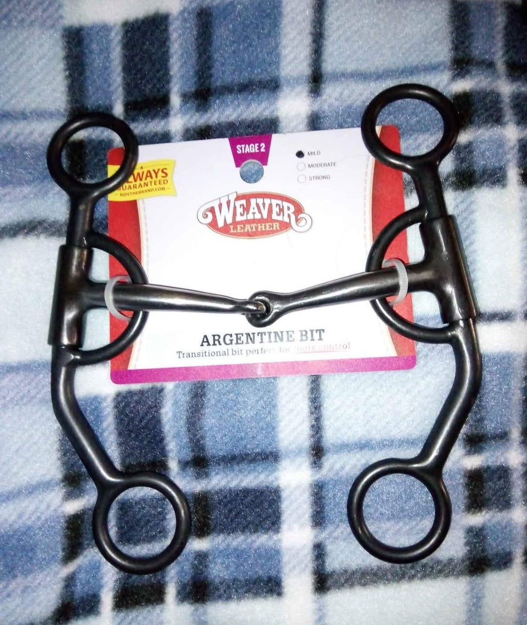 Weaver Leather Professional Argentine Bit, 5" Sweet Iron Snaffle Mouth with Copper Inlay