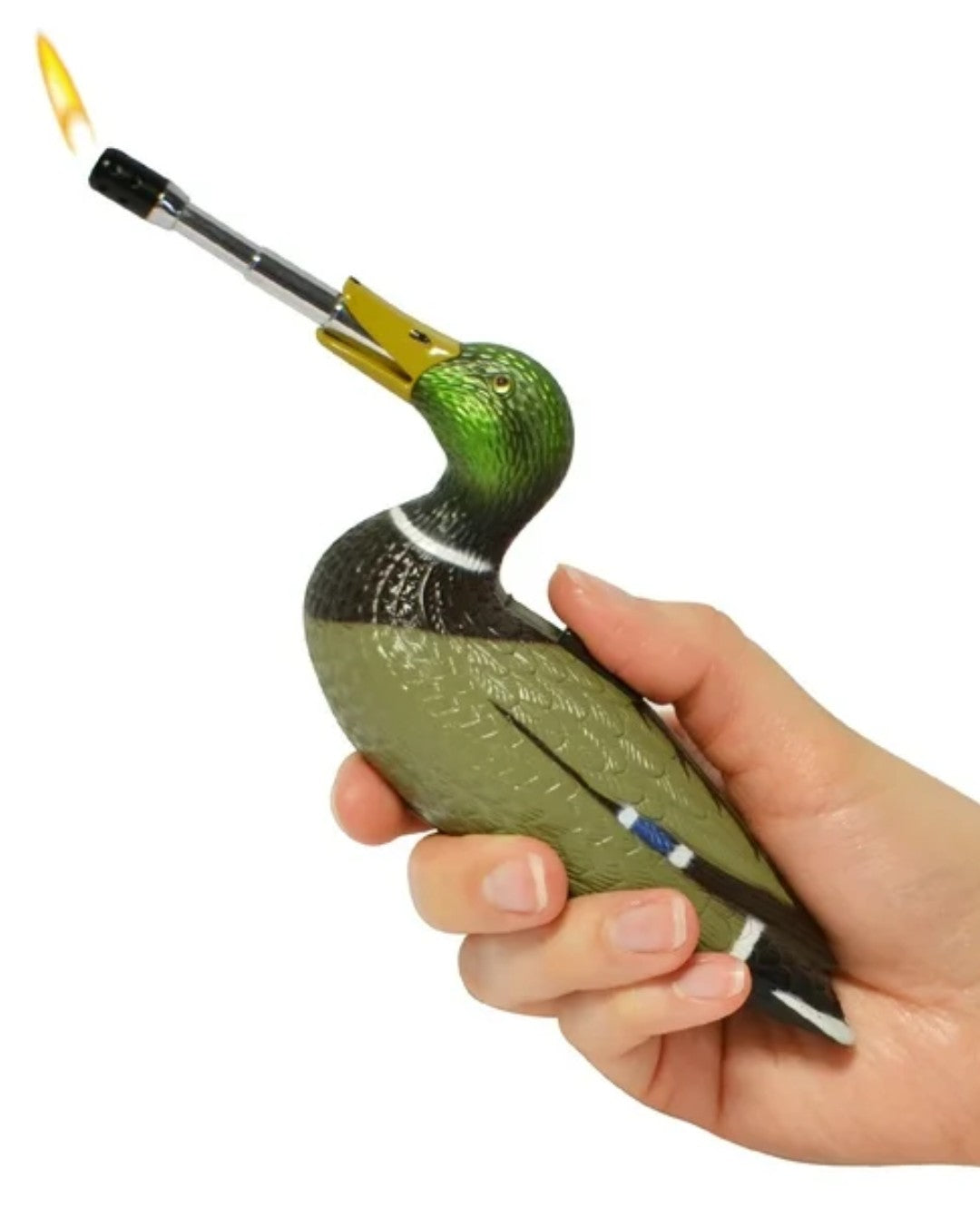 Gibson Novelty Mallard Duck Lighter Telescoping Grill Lighter BBQ Cigarette Camp