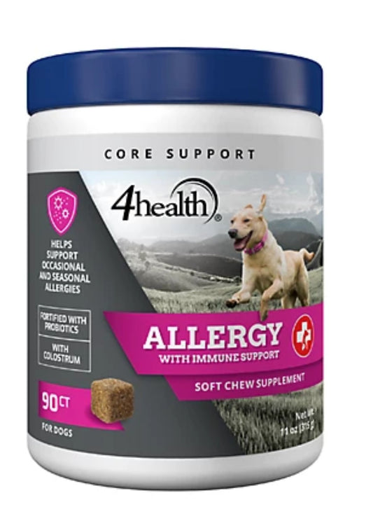 4health Allergy with Immune Support Soft Chewable Supplements for Dogs, 90 ct.