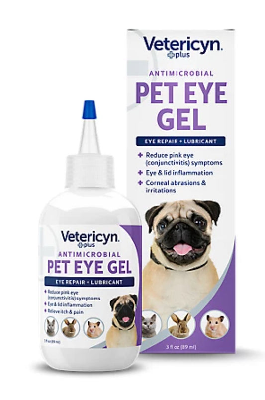 Vetericyn Plus Antimicrobial Pet Eye Gel 3 oz