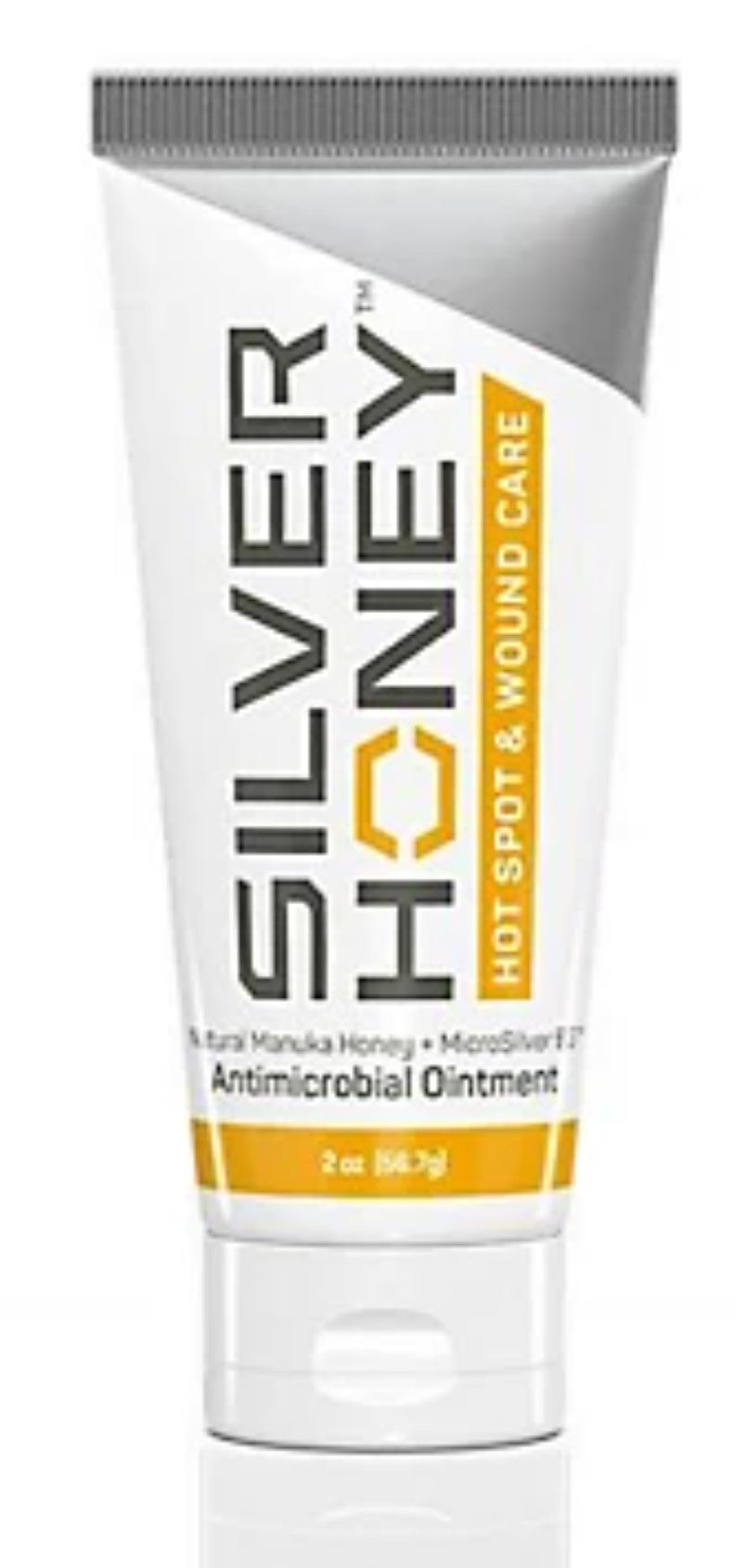 Silver Honey Hot Spot and Wound Care Antimicrobial Ointment for Pets (Dog, Cat, Horse), 2 oz.