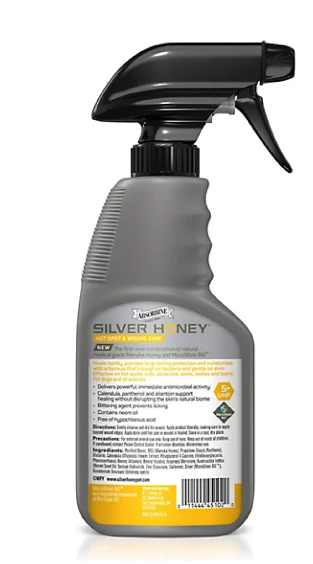 Silver Honey Hot Spot Spray Gel for Pets(Cat, Dog, Horse), 8 fl. oz.