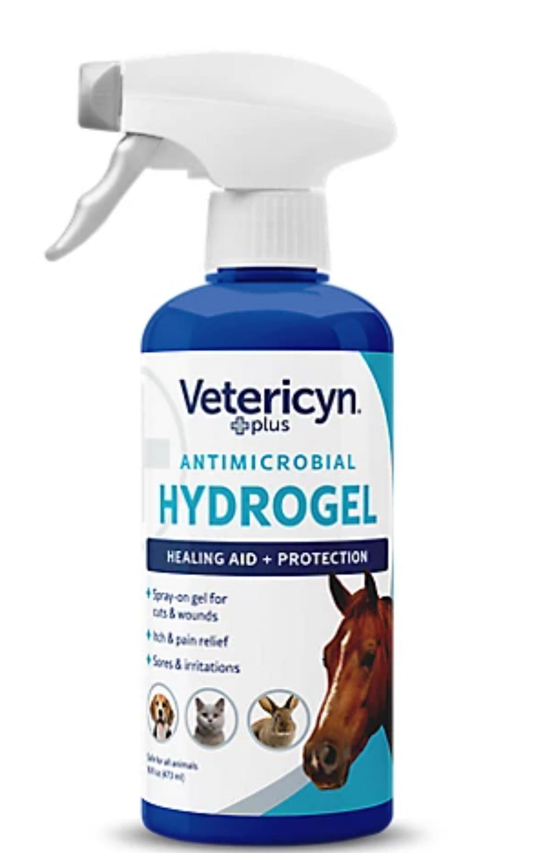 Vetericyn Plus Antimicrobial Wound Hydrogel for All Animal, 16 oz