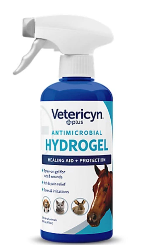 Vetericyn Plus Antimicrobial Wound Hydrogel for All Animal, 16 oz
