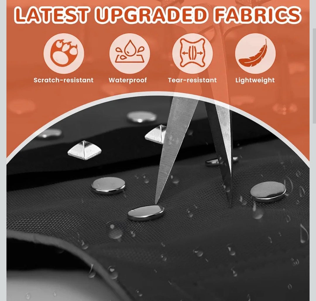 Spike Vest for Small Dogs, Reflective Waterproof Coyote Proof Dog Vest with Rivets and D Ring, Soft Fleece Lining Adjustable Dog Hawk Protection Vest, Prevent Coyote Hawks Attacks XS