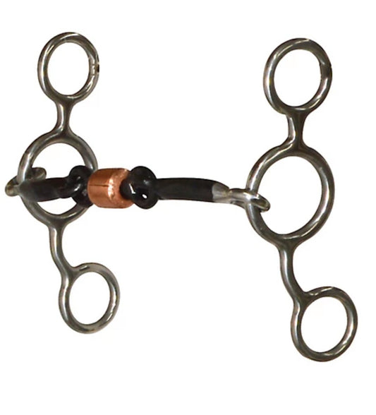 Reinsman 3 in. Shank Junior Cow Horse Bit with 5 in. Sweet Iron Mouthpiece