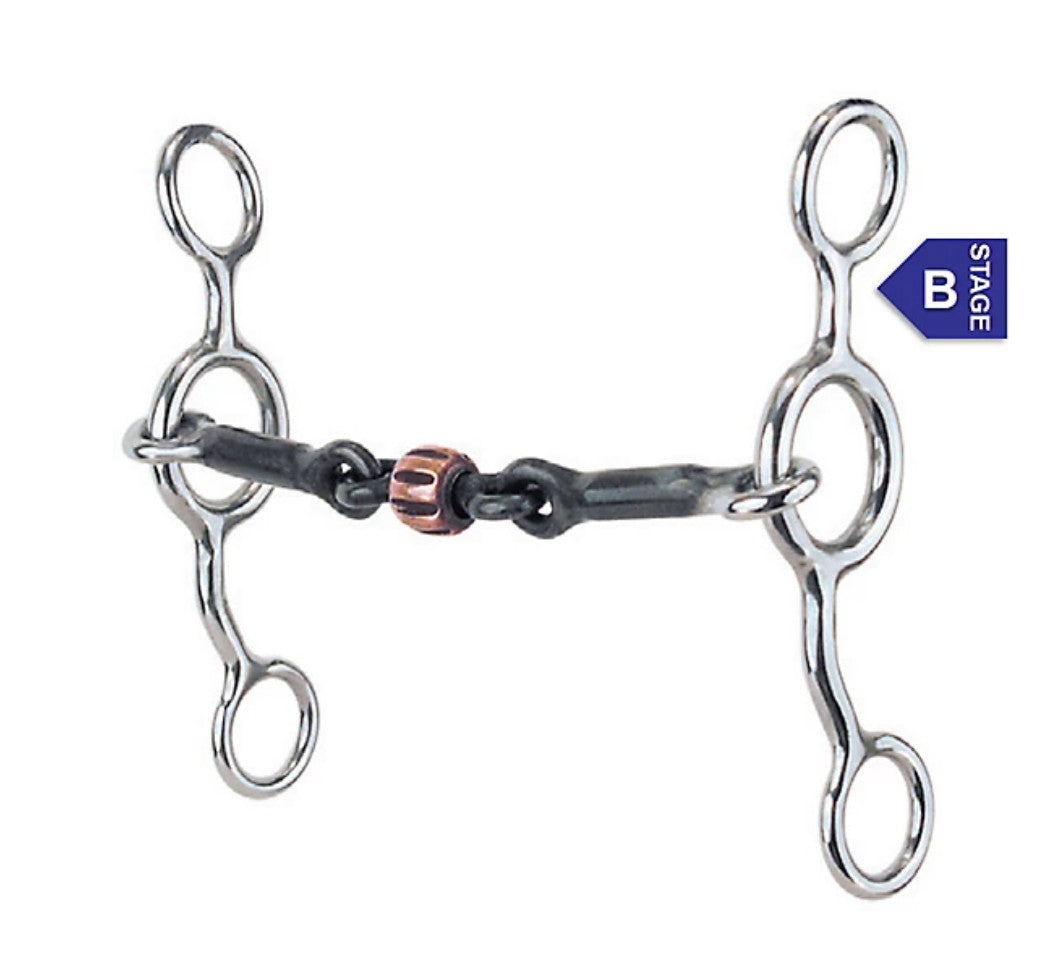 Reinsman 3 in. Shank Junior Cow Horse Bit with 5 in. Sweet Iron Mouthpiece