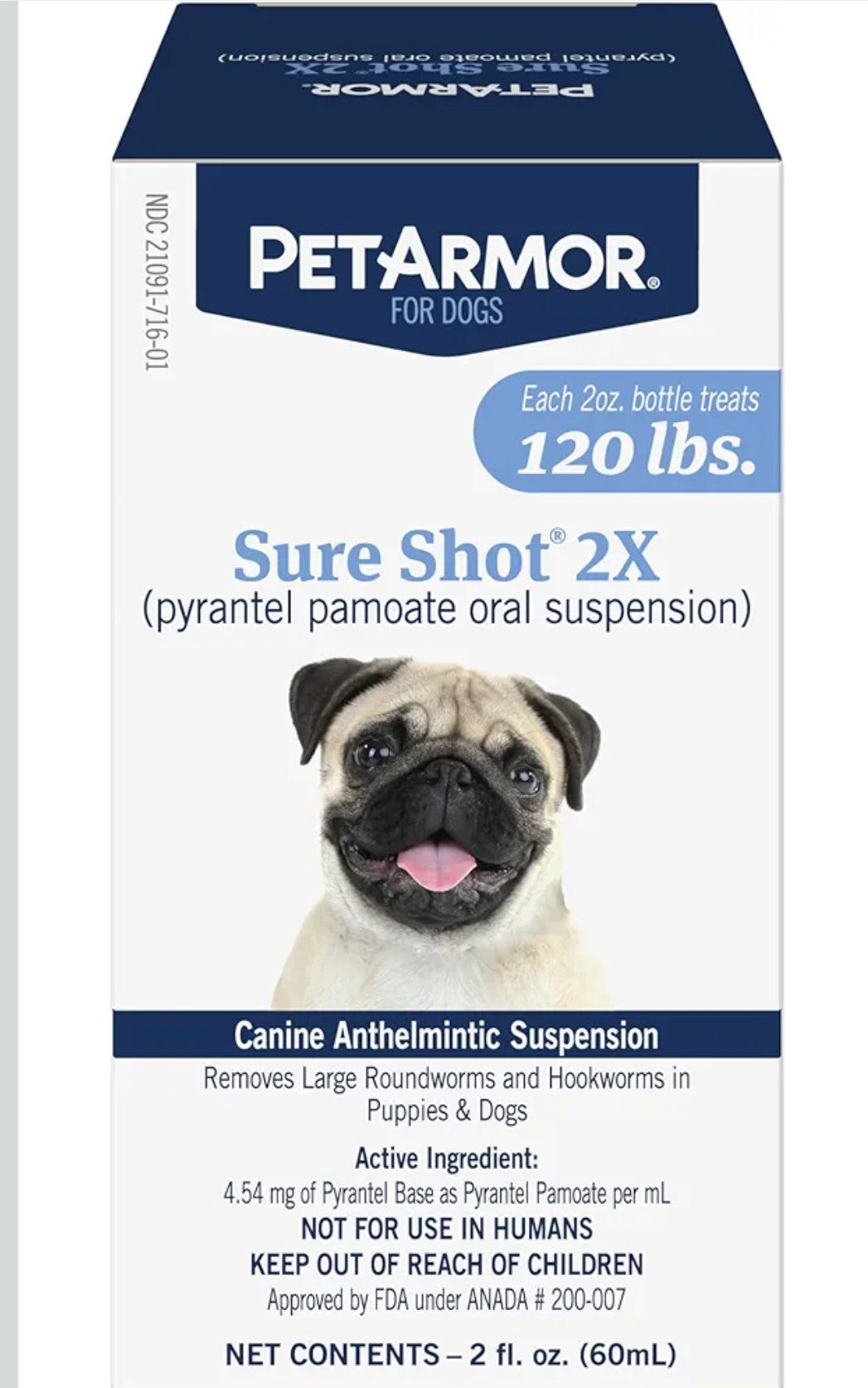 PetArmor Sure Shot Liquid Dewormer Dog, 2 oz.