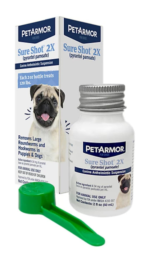 PetArmor Sure Shot Liquid Dewormer Dog, 2 oz.