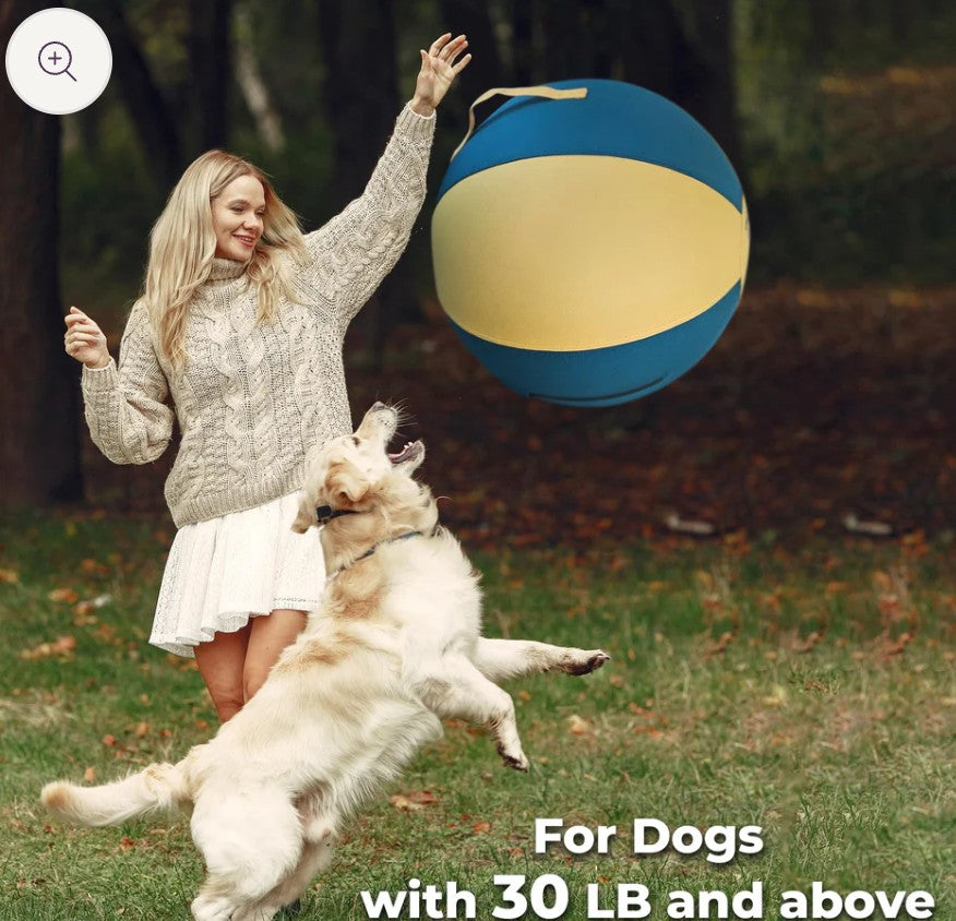 KipSip Herding Ball for Dogs – 18” Heavy-Duty Exercise Toy