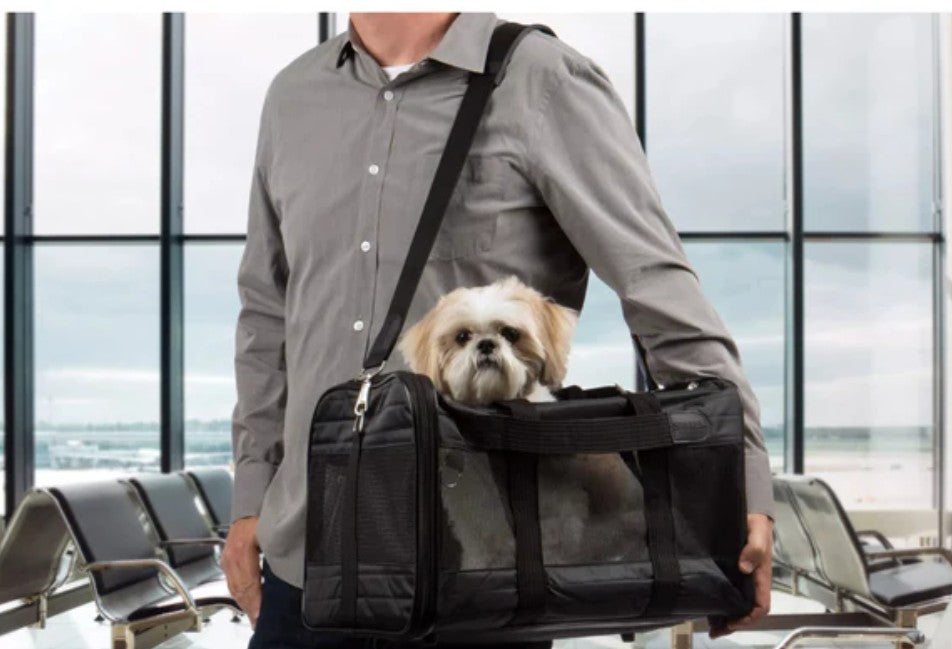 Sherpa's Pet Trading Company Original Deluxe Black Pet Carrier, Small