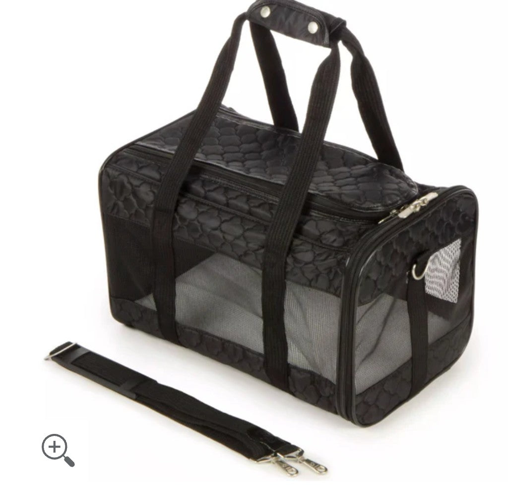 Sherpa's Pet Trading Company Original Deluxe Black Pet Carrier, Small