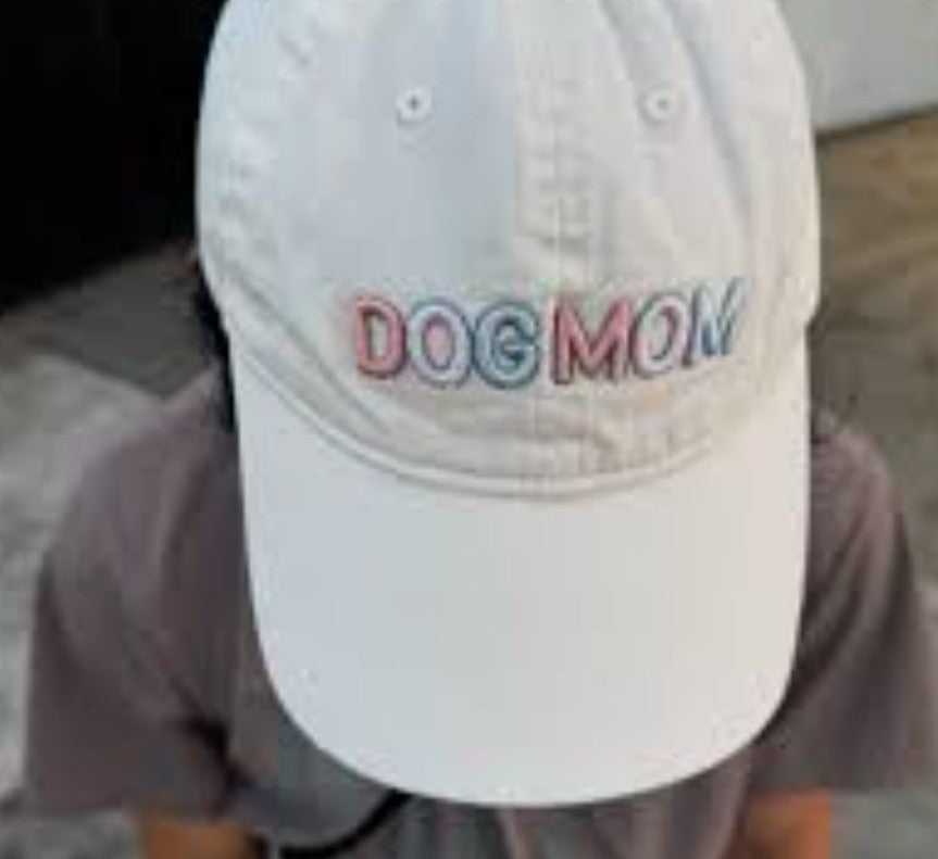 Time and Tru Women's Cotton Twill Dog Mom Baseball Hat, Mother of Pearl