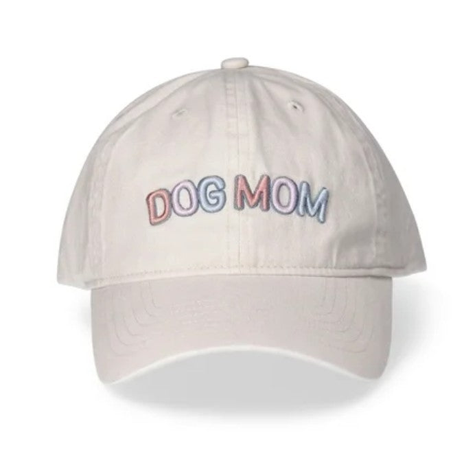 Time and Tru Women's Cotton Twill Dog Mom Baseball Hat, Mother of Pearl