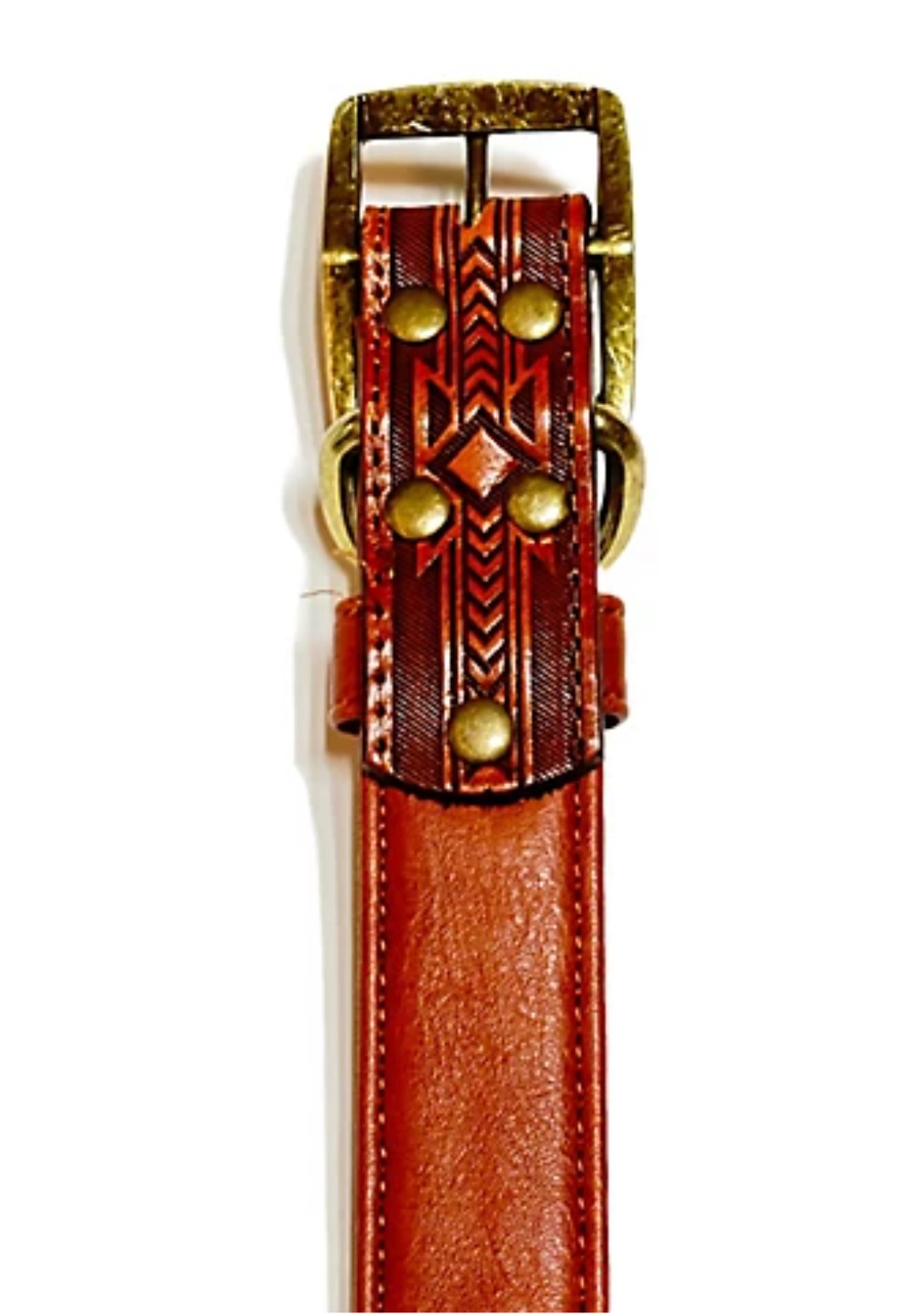 MuttNation Fueled by Miranda Lambert Tooled Leather Dog Collar MEDIUM