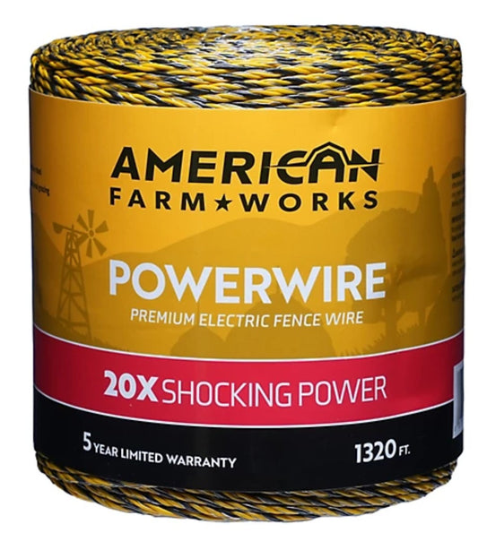 American Farm Works 1,320 ft. x 100 lb. PowerWire Aluminum Electric Fencing