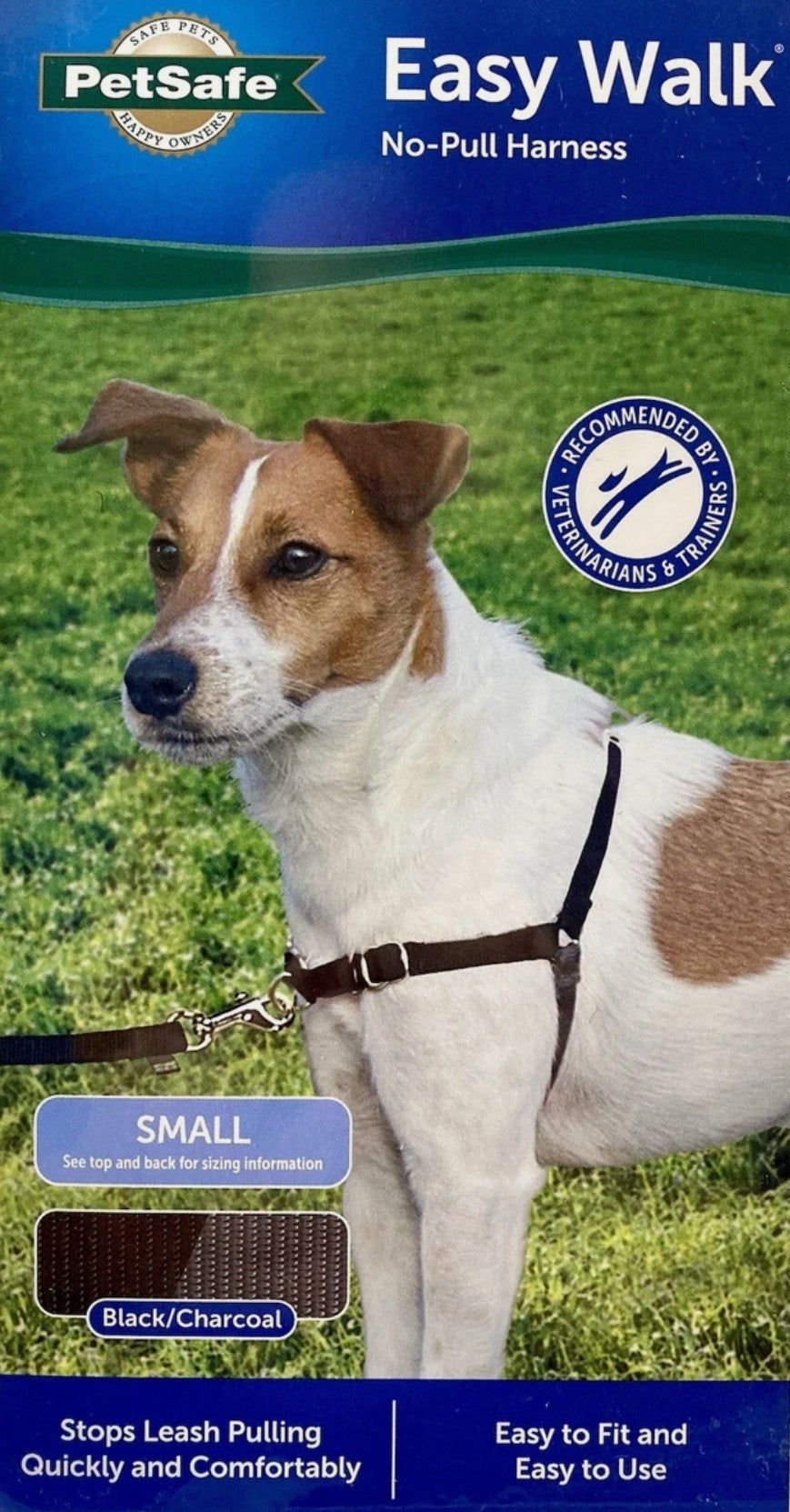Easy Walk (Size - Small) No-Pull Harness Petsafe Black/Charcoal Adjustable