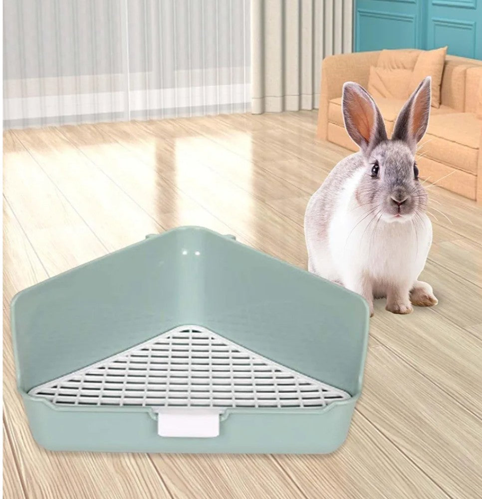 Indoor Pet Pan for with Snap Fastener for Small Animals, Green