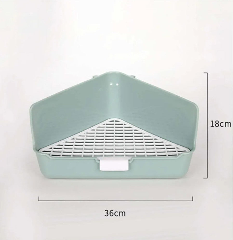 Indoor Pet Pan for with Snap Fastener for Small Animals, Green