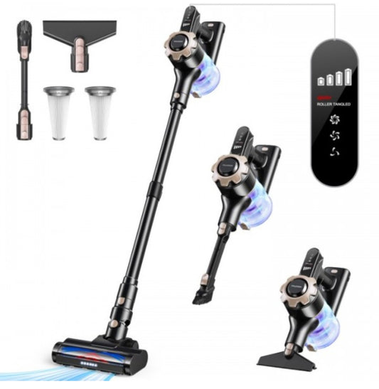 Trucozie 8-in-1 Lightweight Pet Stick Vacuum with 45mins Runtime (Black)