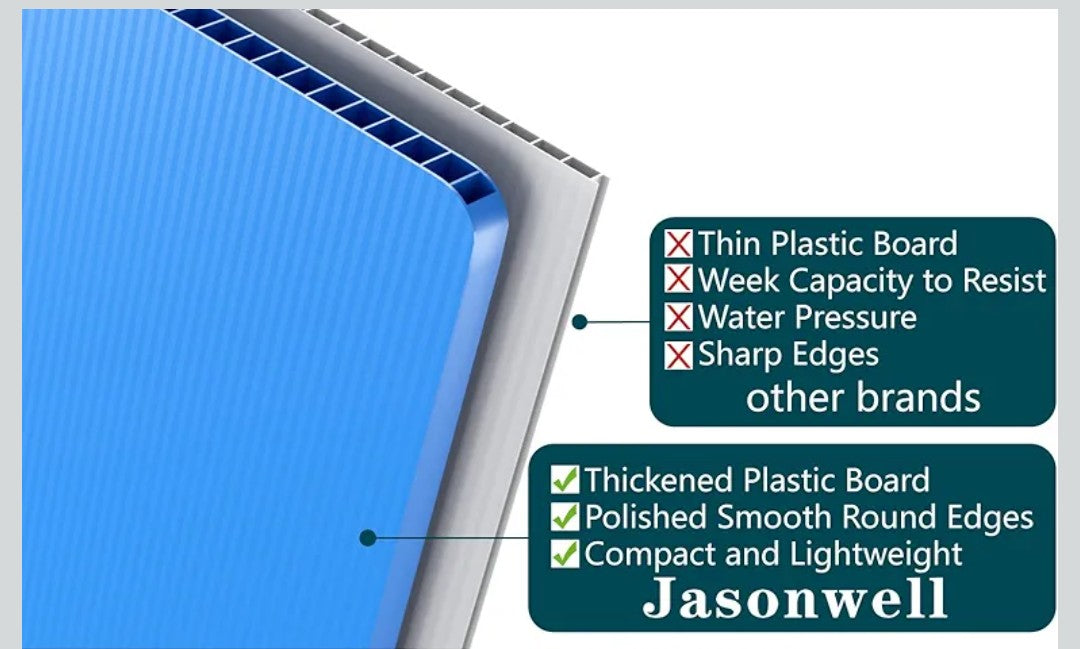 Jasonwell Foldable Dog Pool Collapsible Hard Plastic Swimming Pool Portable Kiddie/Pet Pool Doggie Wading Pool Bath Tub for Puppy Small Medium Large Dogs Cats and Kids 71"