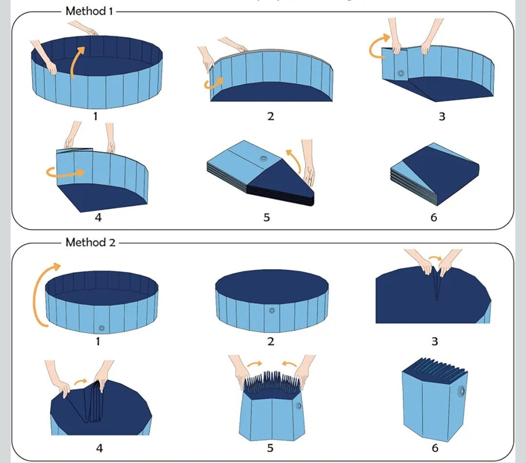 Jasonwell Foldable Dog Pool Collapsible Hard Plastic Swimming Pool Portable Kiddie/Pet Pool Doggie Wading Pool Bath Tub for Puppy Small Medium Large Dogs Cats and Kids 71"