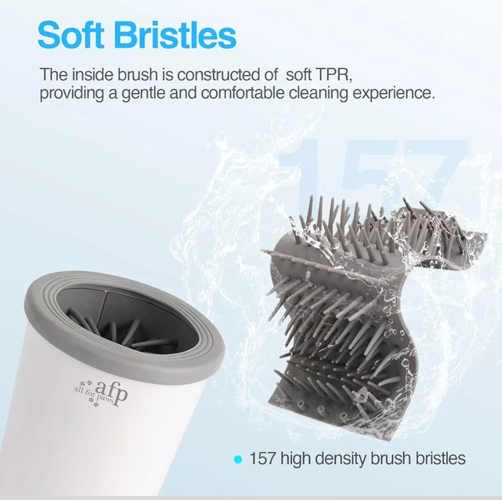 ALL FOR PAWS Low Noise Automatic Dog Paw Cleaner Electric Dog Paw Washer Cup for Dog Muddy Claws, USB Rechargeable Pet Foot Washer for Small and Medium-Sized Dogs