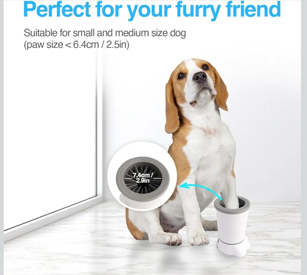 ALL FOR PAWS Low Noise Automatic Dog Paw Cleaner Electric Dog Paw Washer Cup for Dog Muddy Claws, USB Rechargeable Pet Foot Washer for Small and Medium-Sized Dogs