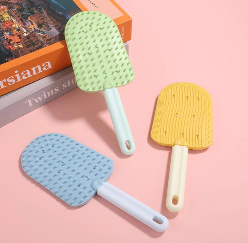 3pcs Cat Tongue Combs, Double Sided Cat Grooming Tongue Brush with Comfort Grip Handle Cat Tongue Licking Hair Comb Pets Shedding Brush for Grooming Hairballs & Keeping Clean