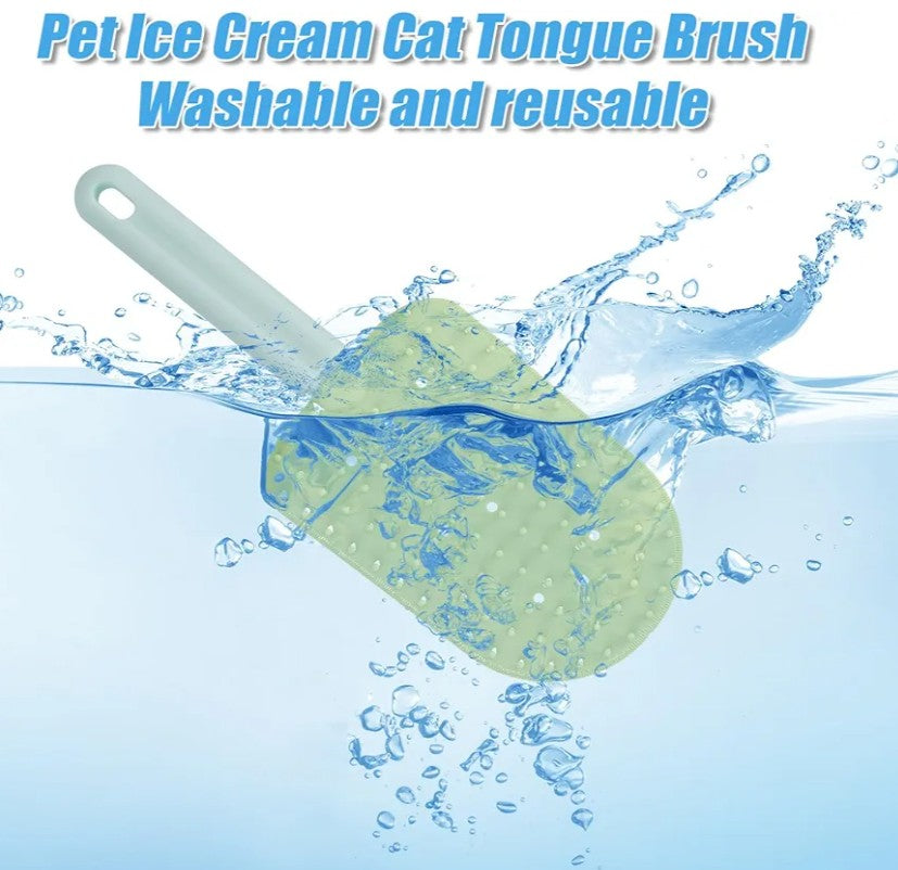 3pcs Cat Tongue Combs, Double Sided Cat Grooming Tongue Brush with Comfort Grip Handle Cat Tongue Licking Hair Comb Pets Shedding Brush for Grooming Hairballs & Keeping Clean