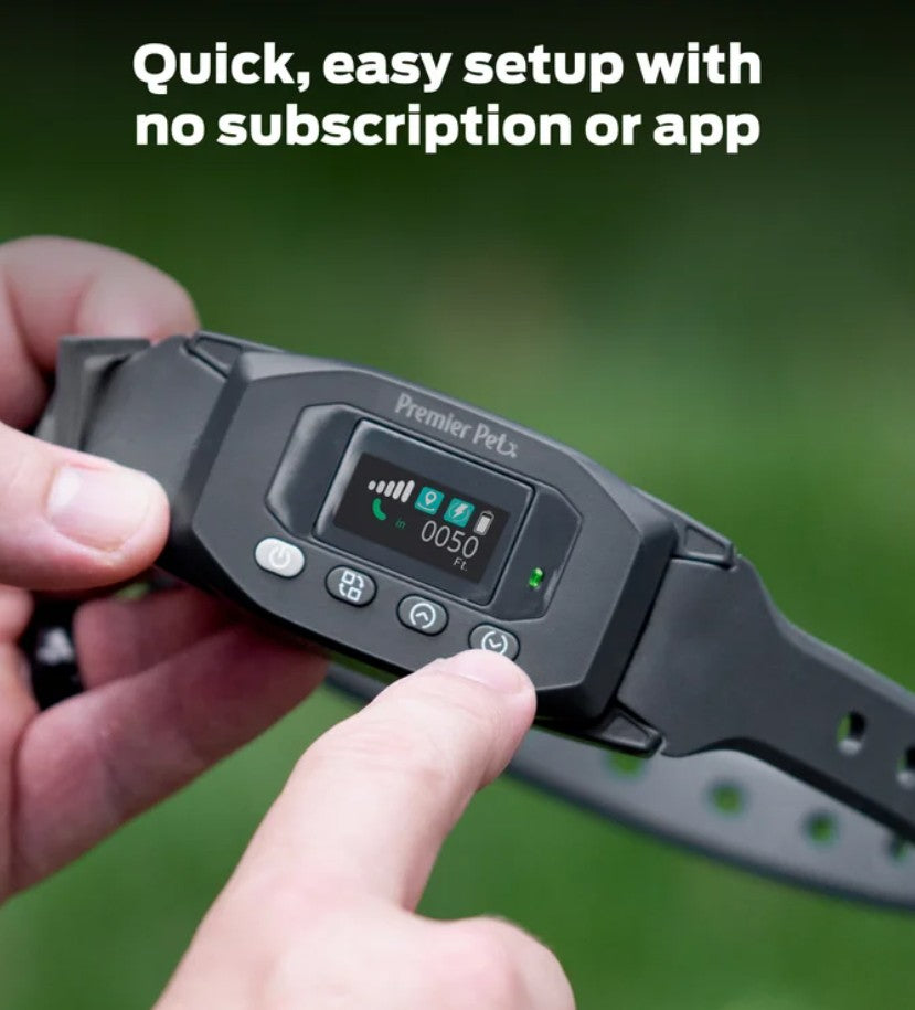 Premier Pet GPS Dog Fence Colla, Circular Wireless Boundary, Rechargeable, No Subscription