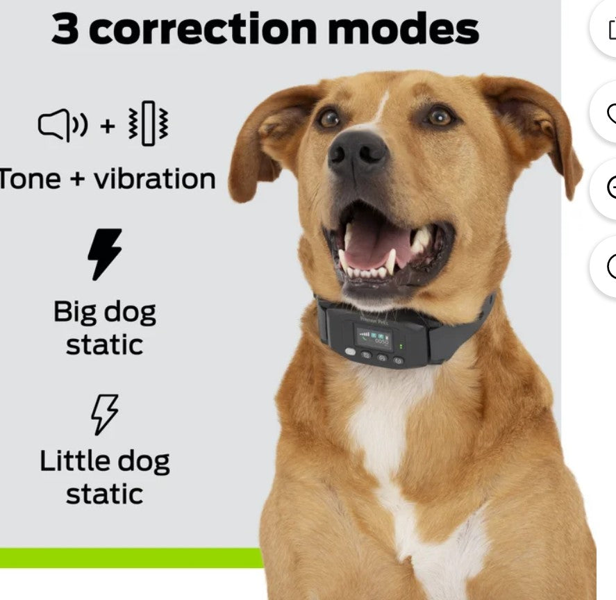 Premier Pet GPS Dog Fence Colla, Circular Wireless Boundary, Rechargeable, No Subscription