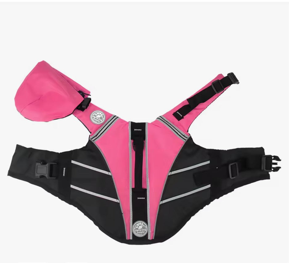 Big Dog Life Jacket Dog Swim Supplies Pet Swimwear Clothes Vest for Small Dog PURPLE