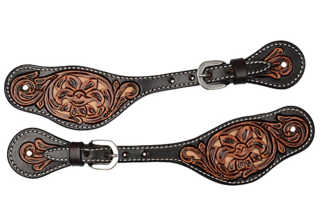 Circle Y Women's Multi-Tone Filigree Spur Straps