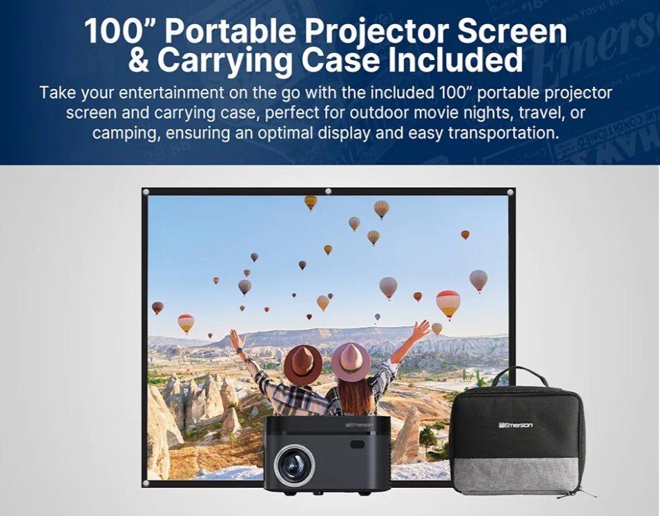 Emerson EVP-2503C 120-Inch Home Theater LCD Projector with Built-In DVD Player Combo