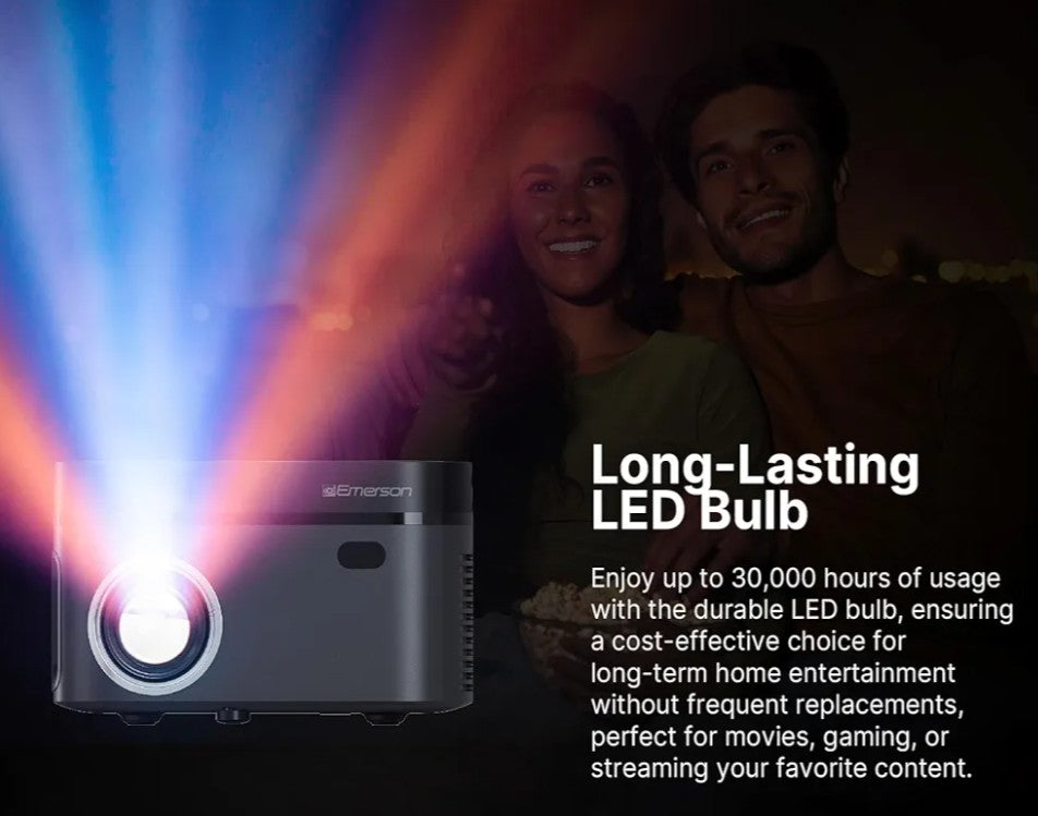 Emerson EVP-2503C 120-Inch Home Theater LCD Projector with Built-In DVD Player Combo