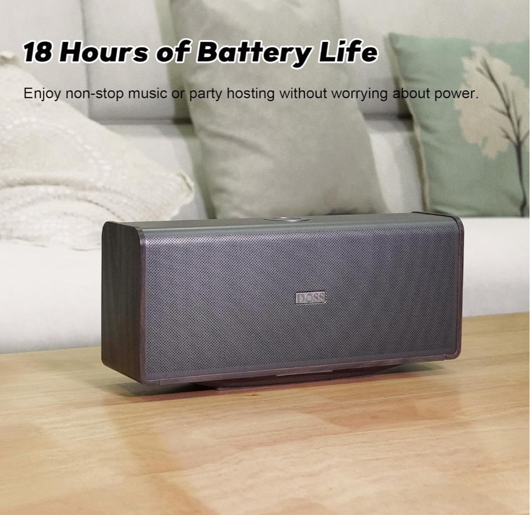 DOSS SoundBox Ultra Bluetooth Speaker with 2.1 Channel Audio, 80W Superior Sound with Deep Bass, Two DSP Technologies, 18H Playtime, BT 5.3, Wireless for Home, Office, Livingroom