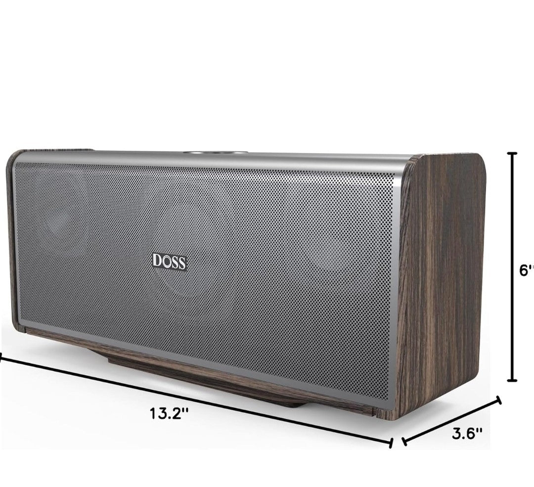 DOSS SoundBox Ultra Bluetooth Speaker with 2.1 Channel Audio, 80W Superior Sound with Deep Bass, Two DSP Technologies, 18H Playtime, BT 5.3, Wireless for Home, Office, Livingroom