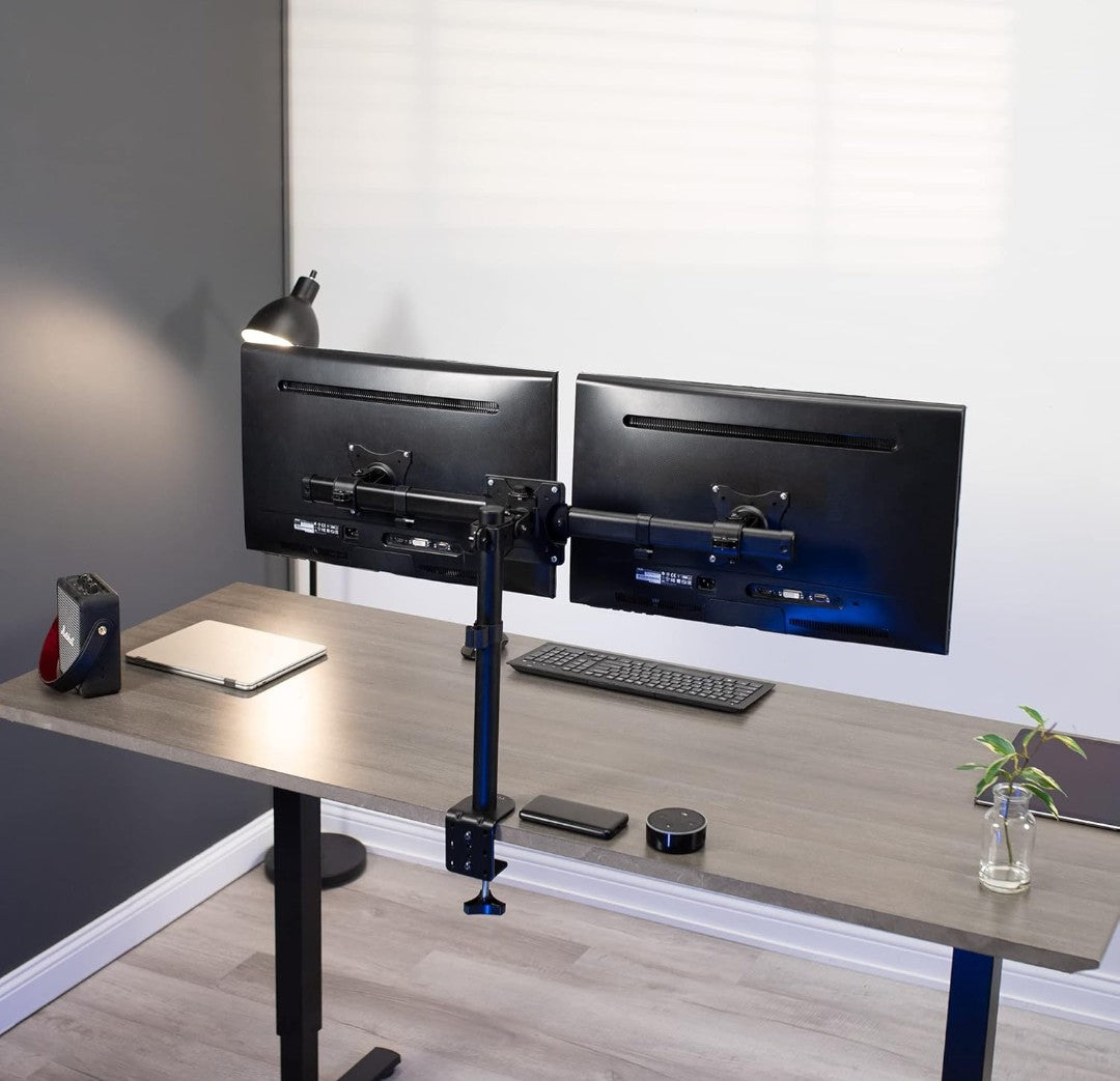 VIVO Dual VESA Bracket Adapter, Horizontal Assembly Mount for 2 Monitor Screens up to 27 inches, MOUNT-VW02A