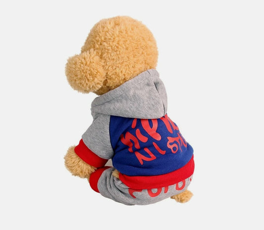 Pet Hoodie Large Red And Grey, HIPHOP nistar by Royal Wise