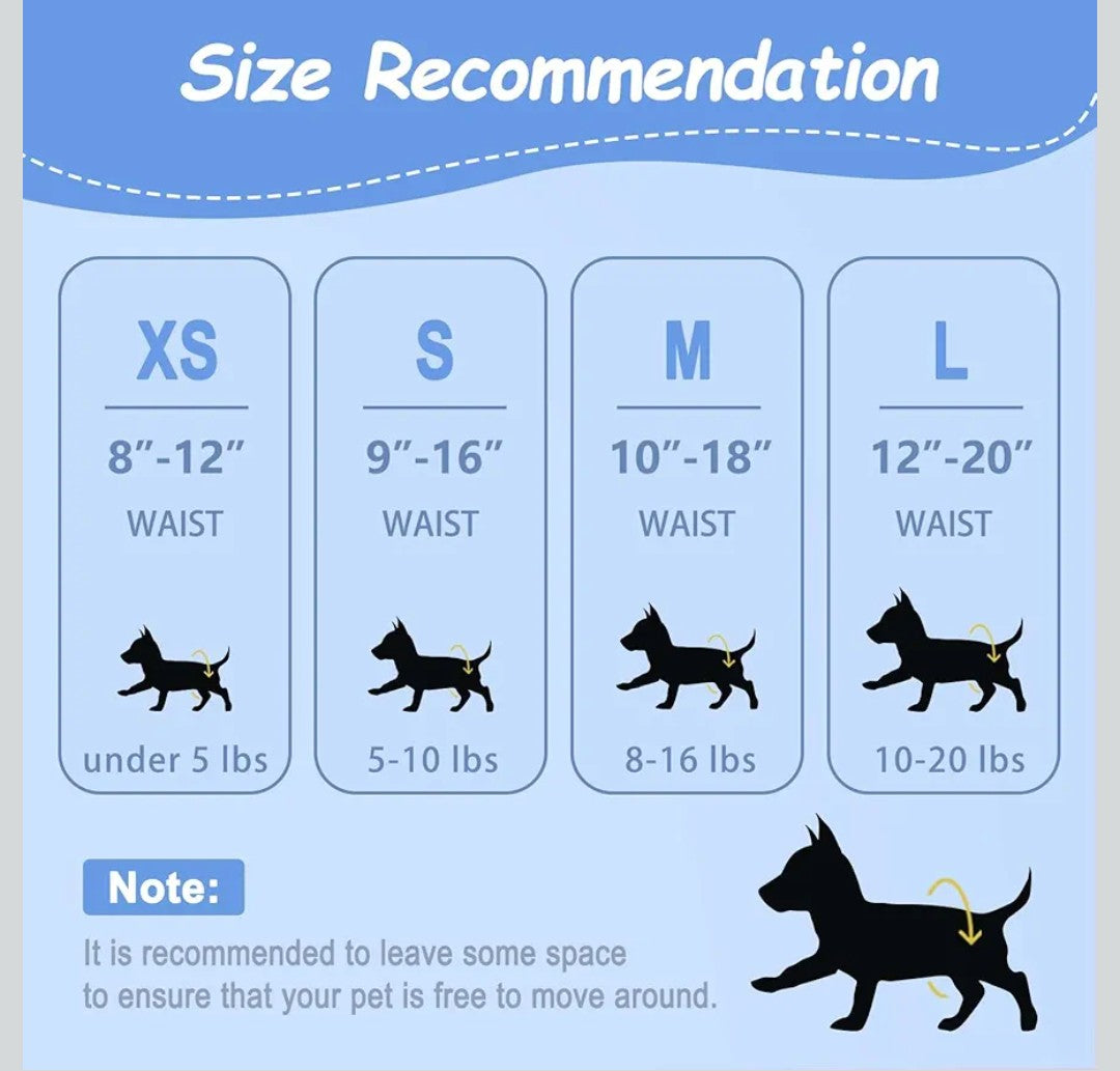 Pet Soft Female Dog Diapers - Disposable Doggy Diapers, Ultra Absorbent Leak-Proof Cat & Puppy Diapers for Dog in Heat or Incontinence 10pcs Small