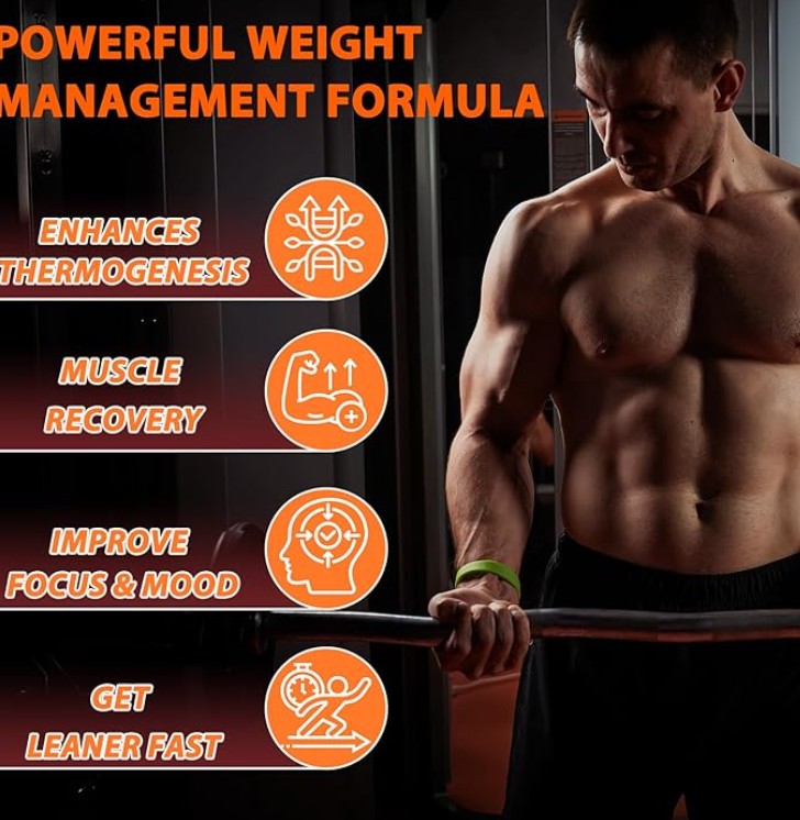 Fat Burner for Men Women - Weight Loss Supplement, Metabolism, Belly Fat Burning with Acetyl L-Carnitine, Green Tea Extract and More, 60 Count