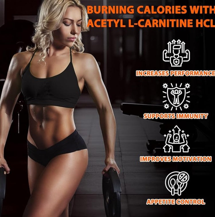 Fat Burner for Men Women - Weight Loss Supplement, Metabolism, Belly Fat Burning with Acetyl L-Carnitine, Green Tea Extract and More, 60 Count