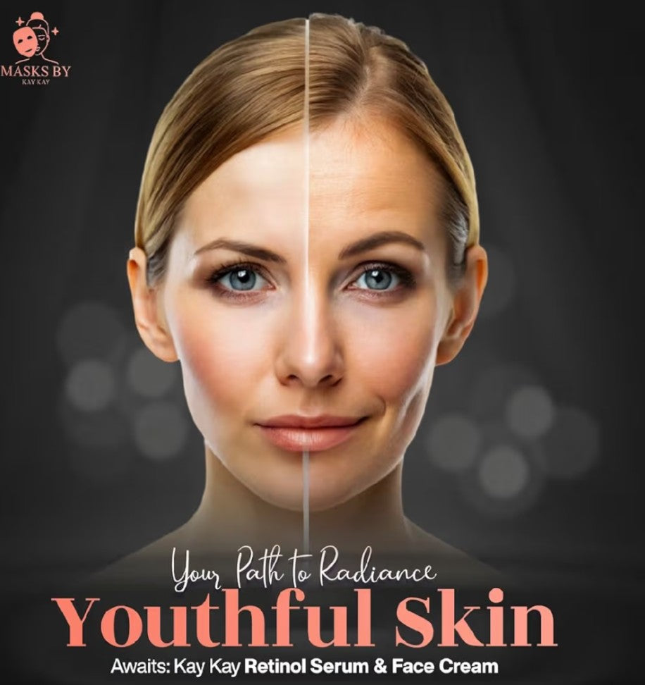 Retinol 3-Piece Set: Face Cream, Moisturizer, and Firming Serum for Women - Skin Care Exfoliant