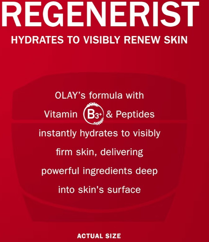 Olay Face Moisturizer, Regenerist Micro-Sculpting Cream for Women, Fragrance-Free - Hydrating, Anti-Aging, Anti-Wrinkle, Firming Skin Care - Hyaluronic Acid, Niacinamide, Amino Peptides, 1.7 Oz
