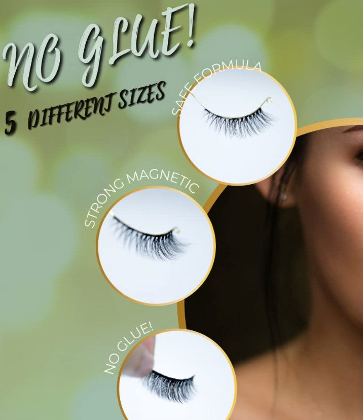 3D Magnetic Eyelashes With Eyeliner, Magnetic False Lashes, Fake Eyelashes Magnetic Natural Look, False Lash, Easy Eyelashes, Magnetic Eyeliner Kit, Best Eyelash