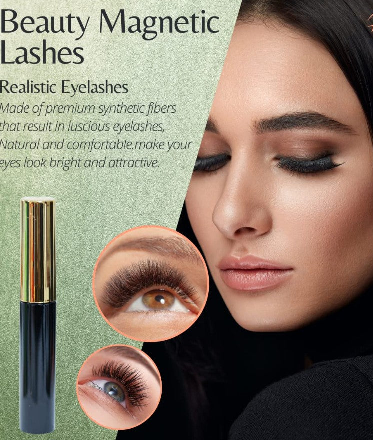 3D Magnetic Eyelashes With Eyeliner, Magnetic False Lashes, Fake Eyelashes Magnetic Natural Look, False Lash, Easy Eyelashes, Magnetic Eyeliner Kit, Best Eyelash